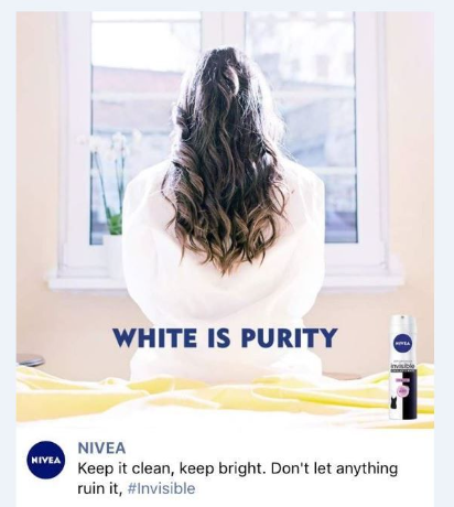 Nivea white is purity ad